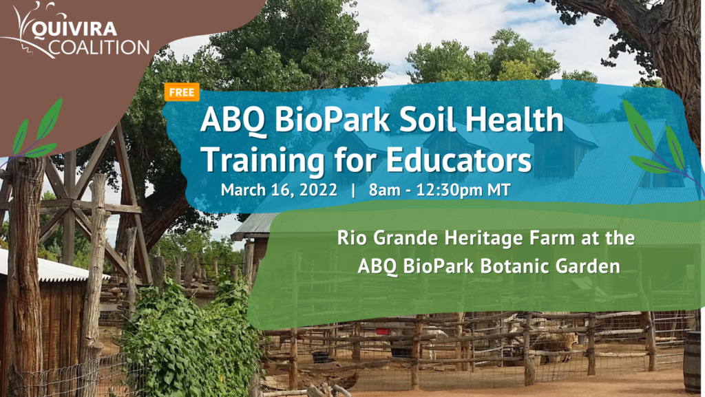 ABQ Biopark Soil Health Training For Educators Quivira Coalition   CRI Biopark Cover 1024x577 